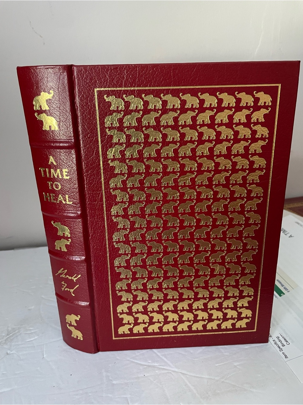 Easton Press A Time To Heal Gerald R Ford Signed Edition, Leather With Booklet